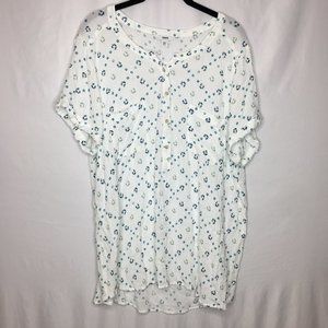Sonoma printed rayon blouse size XXL B11